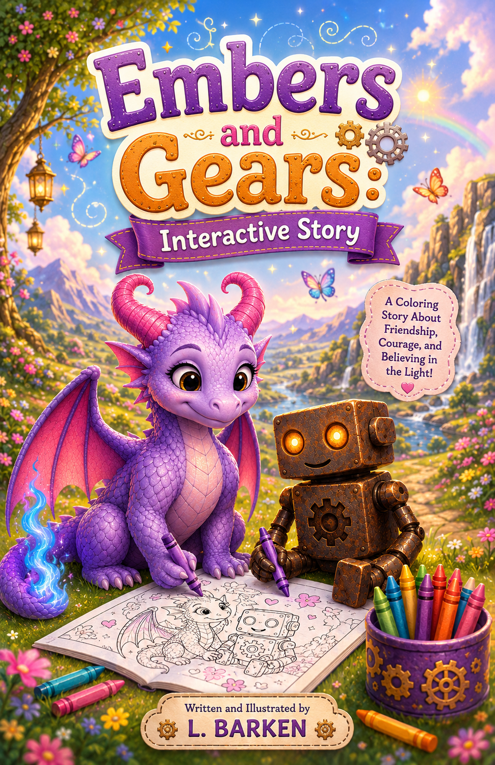 Embers and Gears An Interactive Story book cover